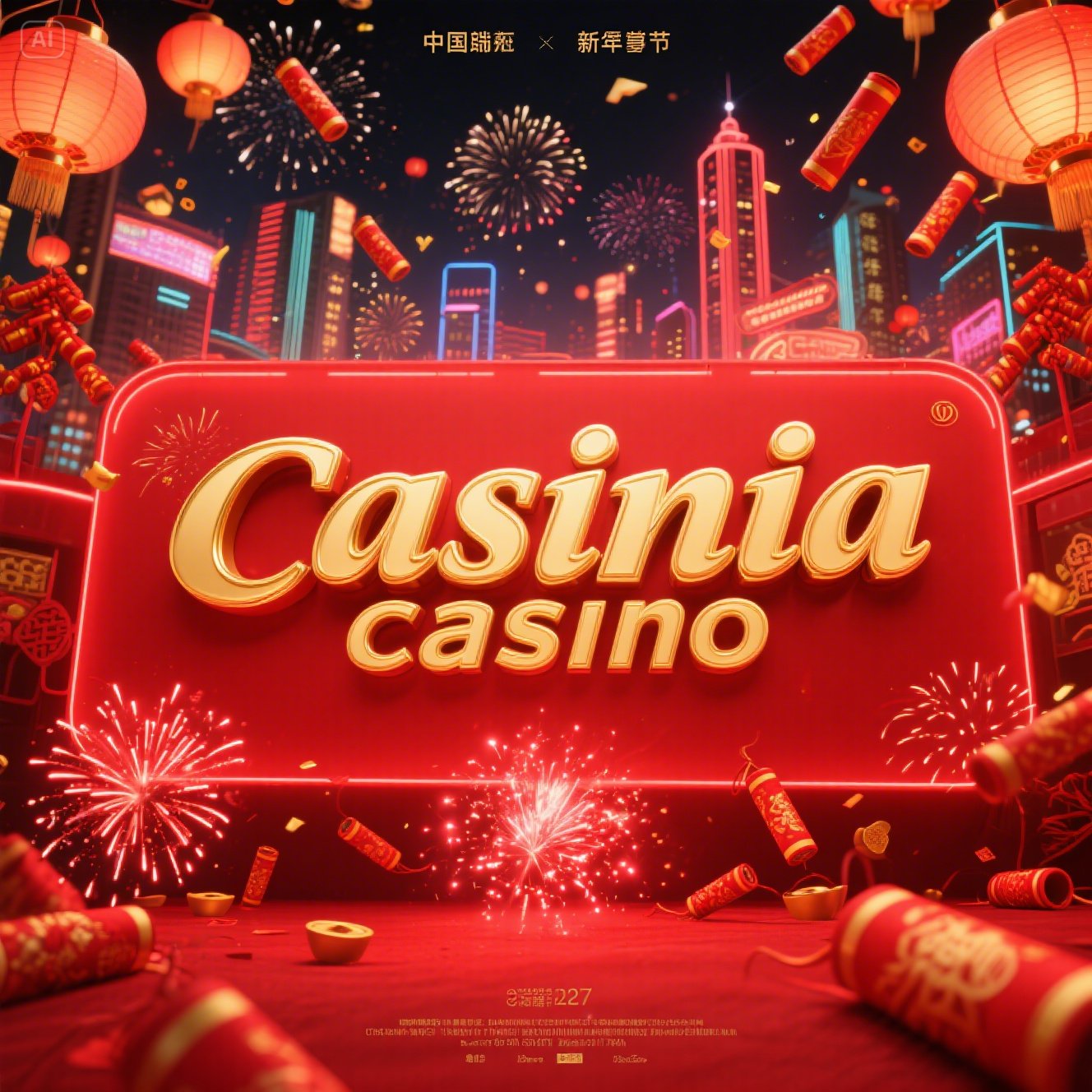 Screenshot der Casinia Casino Website mit Spielauswahl